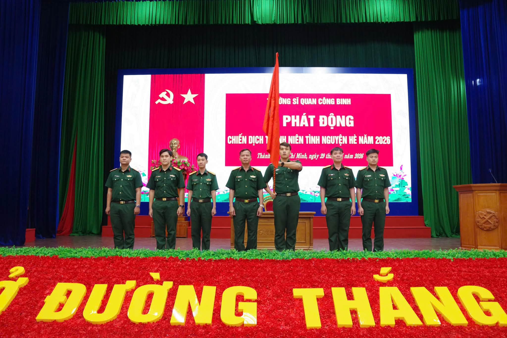 TUỔI TRẺ TRƯỜNG SĨ QUAN CÔNG BINH RA QUÂN CHIẾN DỊCH THANH NIÊN TÌNH NGUYỆN HÈ NĂM 2026