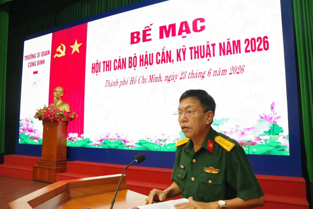Trường Sĩ quan Công binh bế mạc Hội thi cán bộ Hậu cần, Kỹ thuật năm 2026