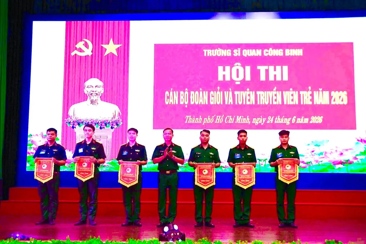 TUỔI TRẺ TRƯỜNG SĨ QUAN CÔNG BINH TRANH TÀI TẠI HỘI THI CÁN BỘ ĐOÀN GIỎI VÀ TUYÊN TRUYỀN VIÊN TRẺ NĂM 2026