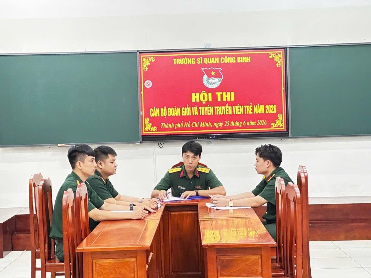 Trường Sĩ quan Công binh: Sôi nổi phần thi kỹ năng cán bộ Đoàn năm 2026